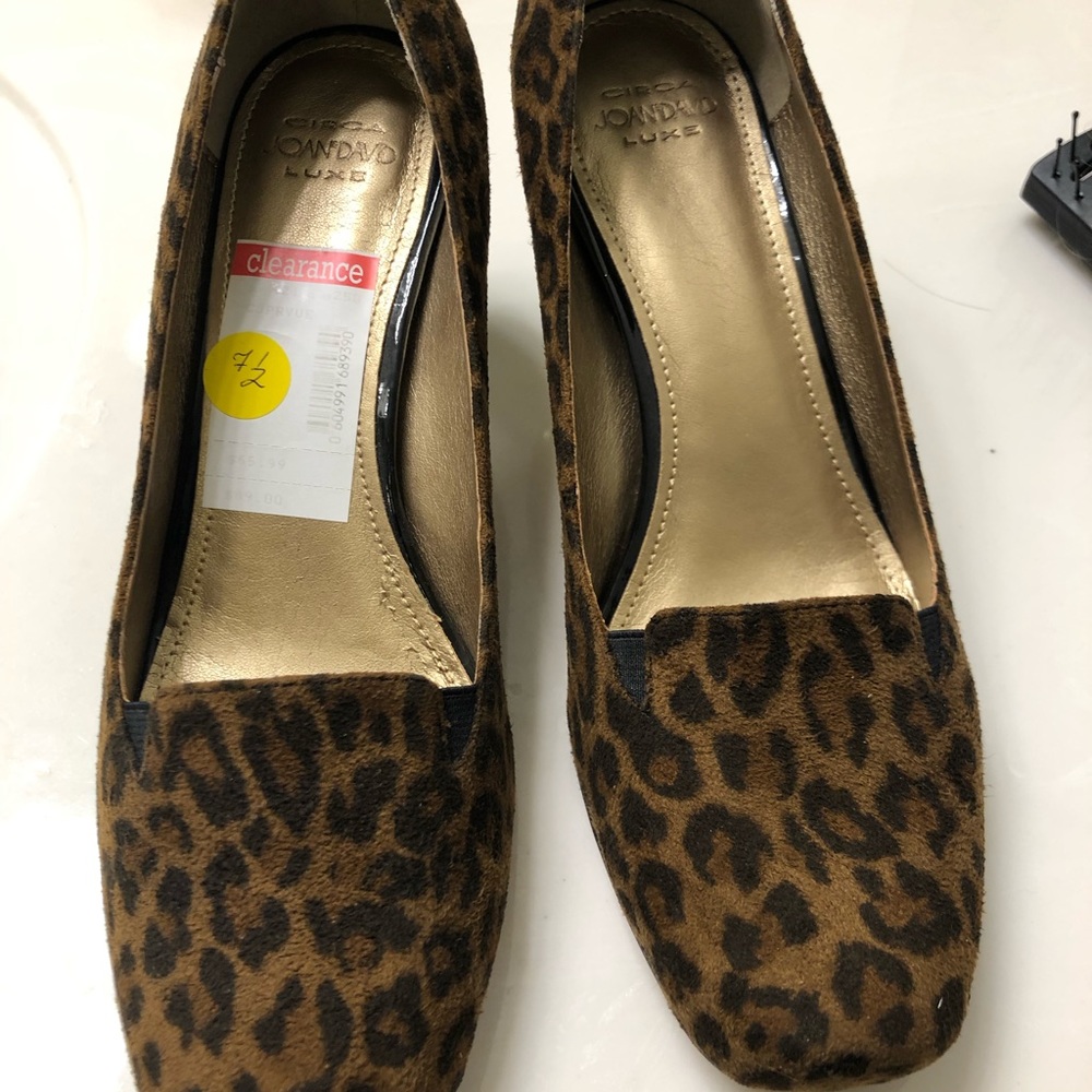 Joan and David Leopard shoes
